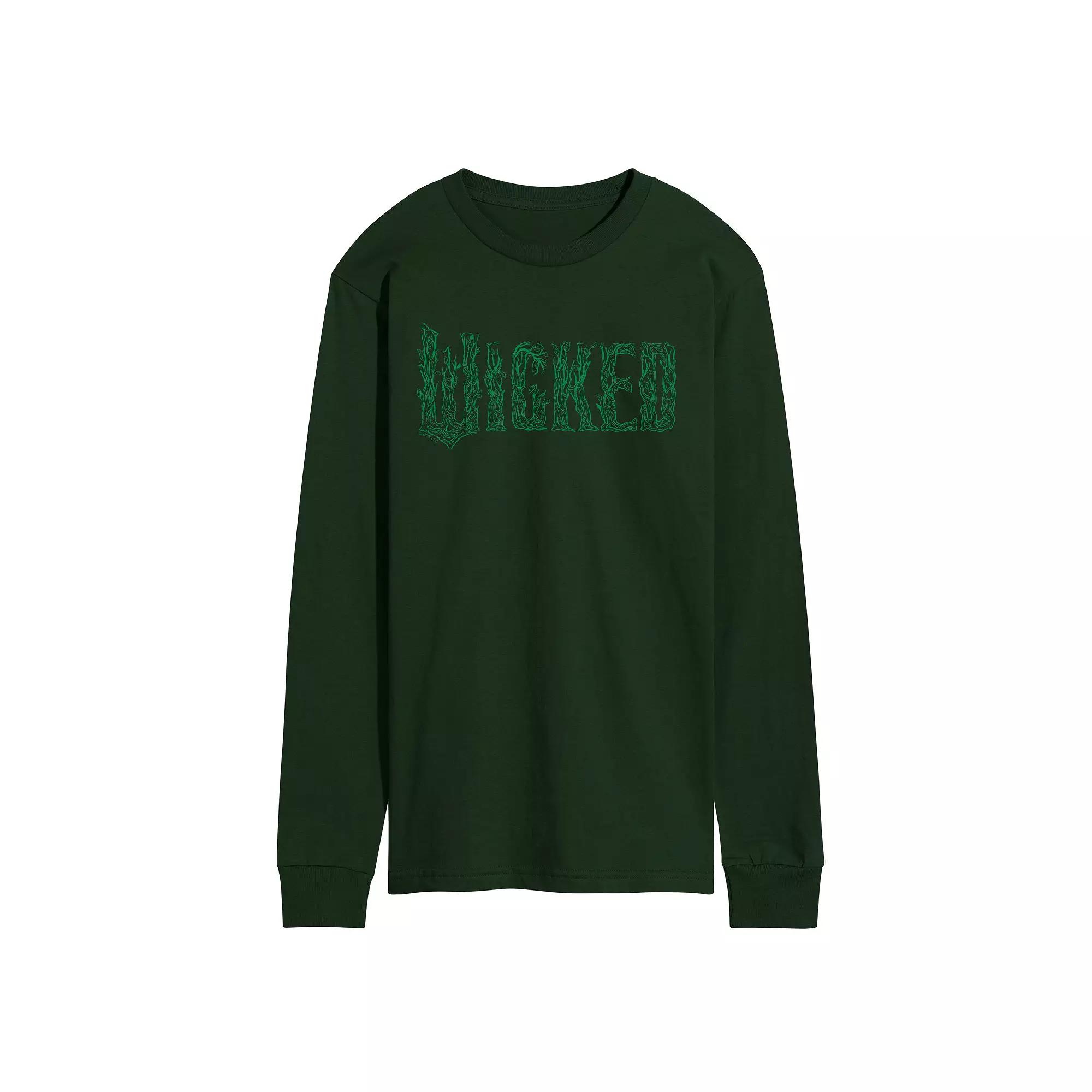 Men's Wicked For Good Logo Tree Branch Long Sleeve Graphic Tee,  Product Image