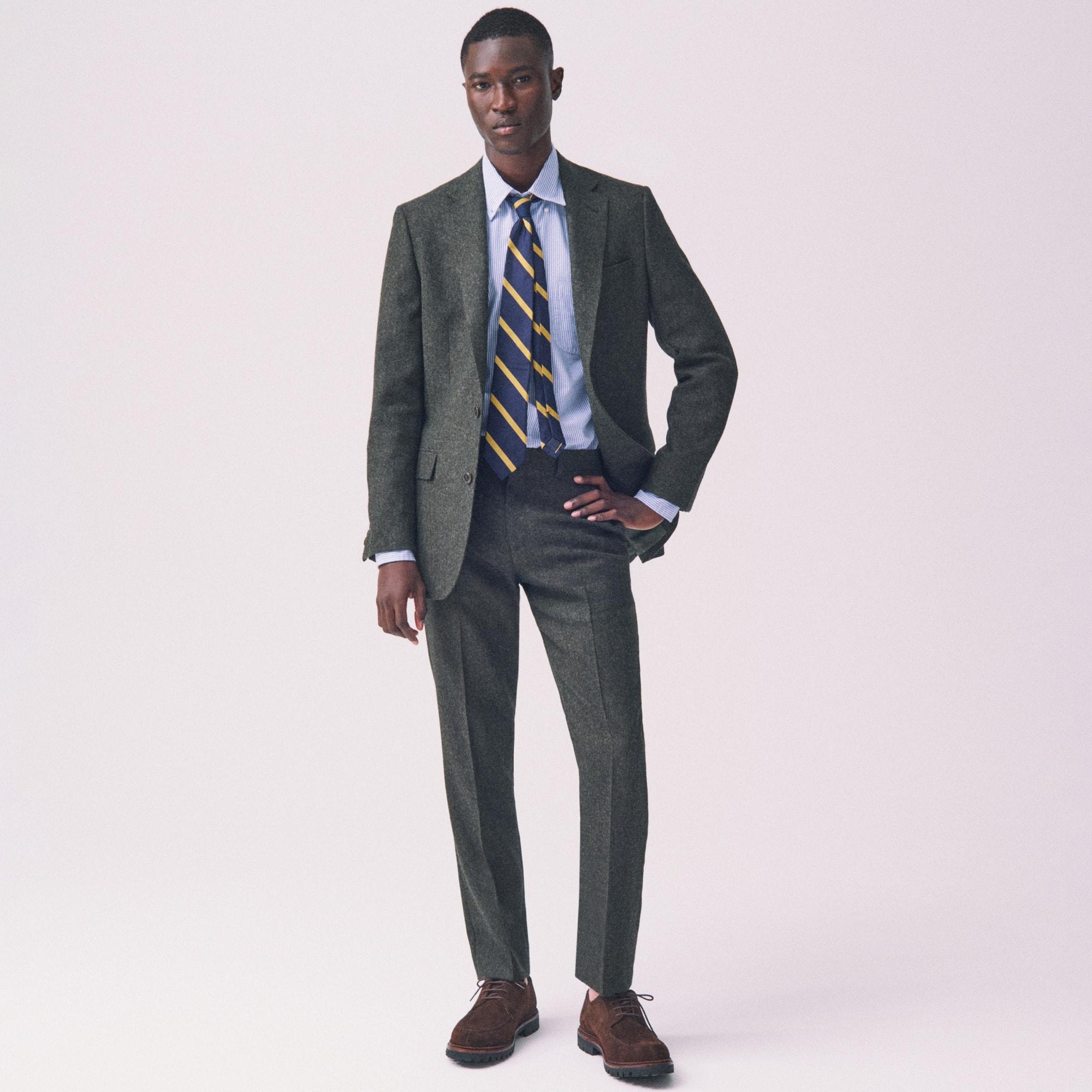 Ludlow Slim-fit suit jacket in English donegal wool tweed Product Image