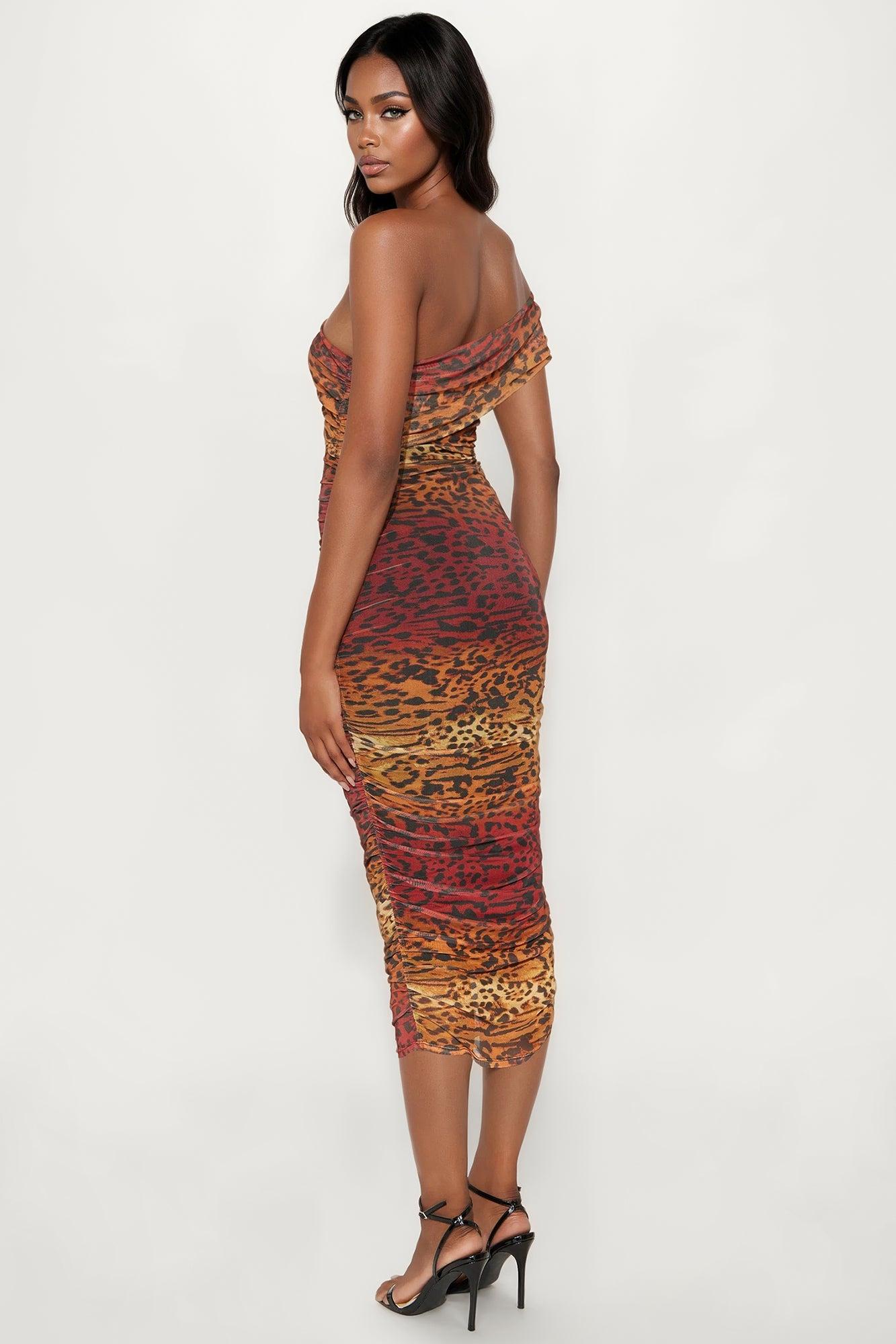 Real Legacy Print Mesh Mini Dress - Multi Color Female Product Image