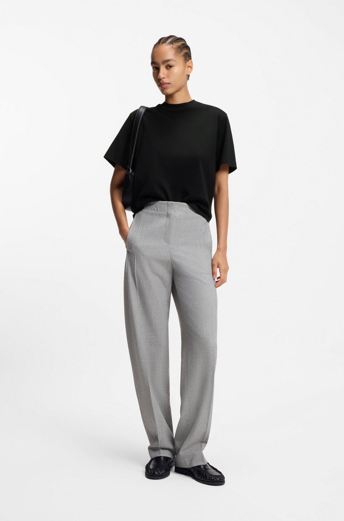 Relaxed-fit T-shirt in mercerized cotton Product Image