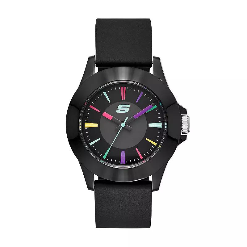 Skechers® Women's Rosencrans Black Silicone Watch,  Product Image