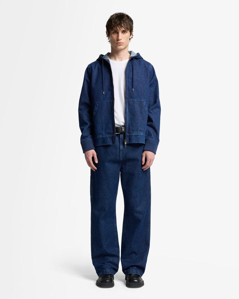 Utility Denim Hoodie Product Image