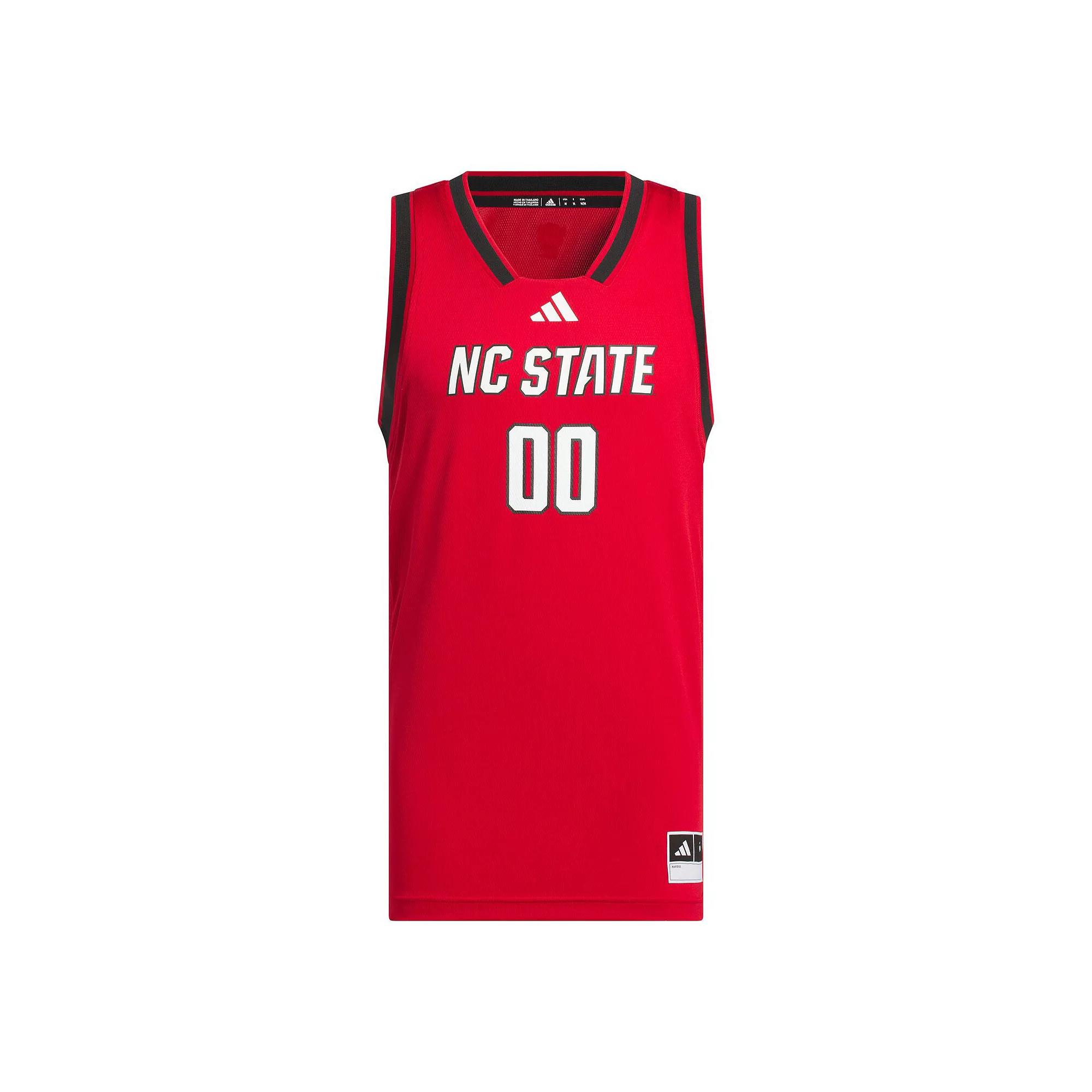 Men's adidas #00 Red NC State Wolfpack Replica Swingman Jersey,  Product Image