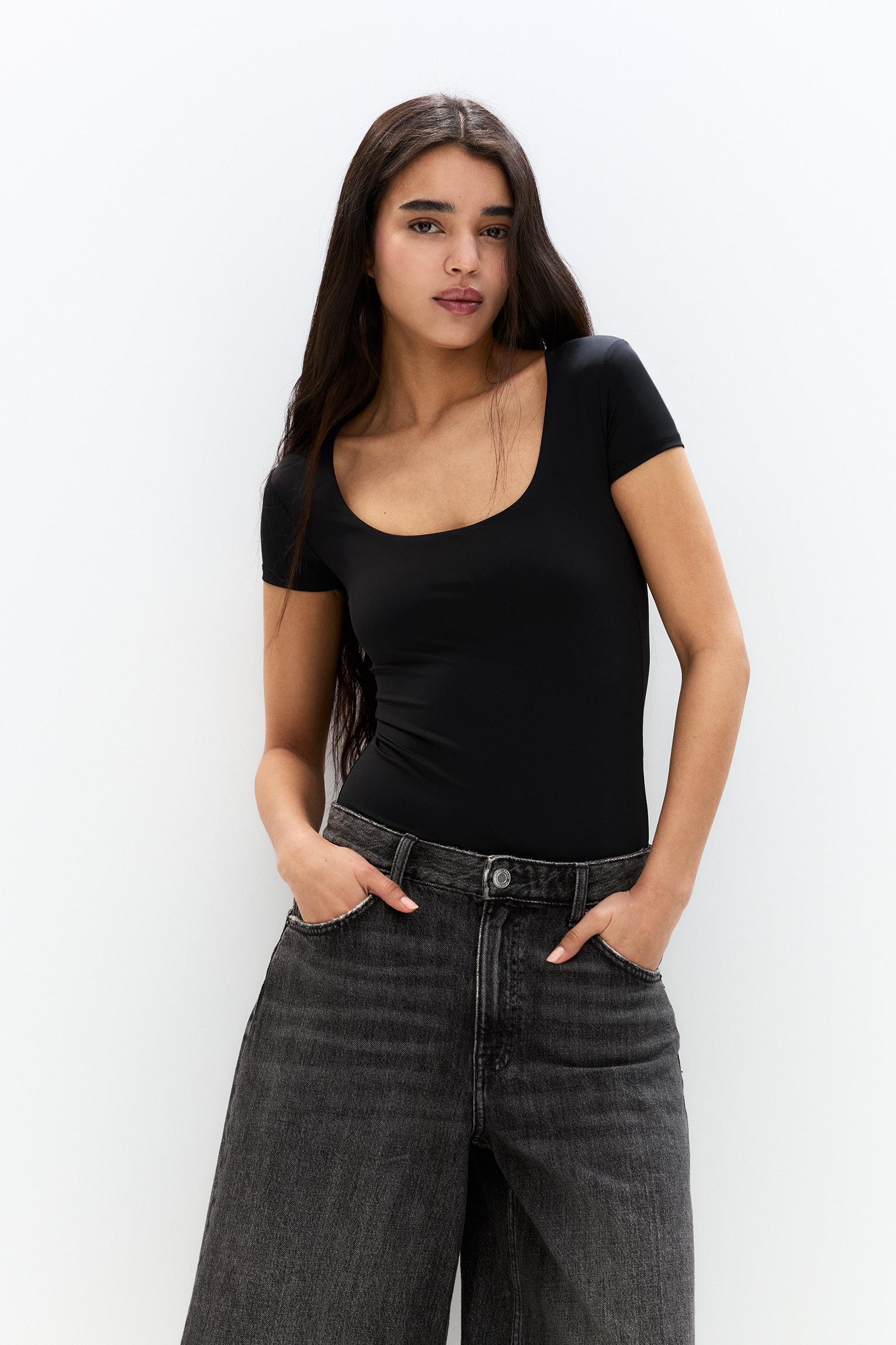 Short sleeve polyamide bodysuit Product Image