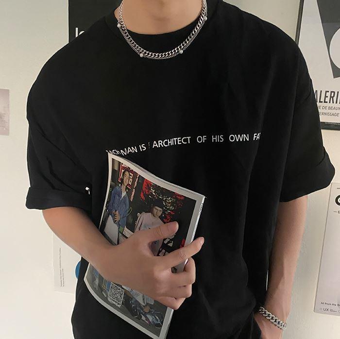 DOUBLE LAYER PEARL CHAIN NECKLACE Product Image