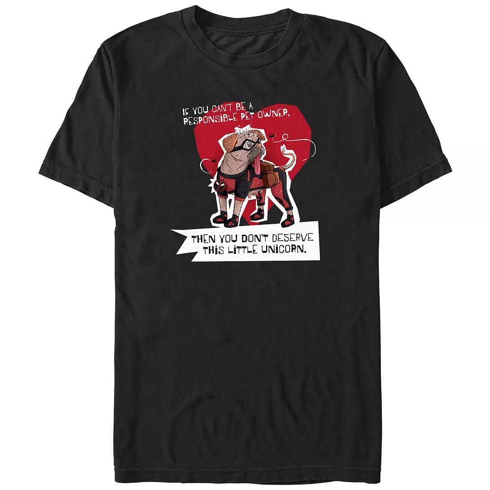 Big & Tall Marvel Deadpool & Wolverine Dogpool Little Unicorn Graphic Tee, Men's,  Product Image