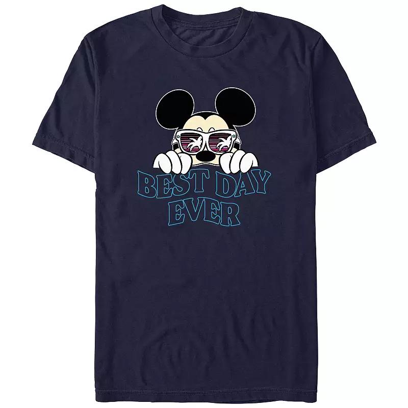 Disney's Mickey Mouse Sunglasses Best Day Ever Men's Graphic Tee,  Product Image