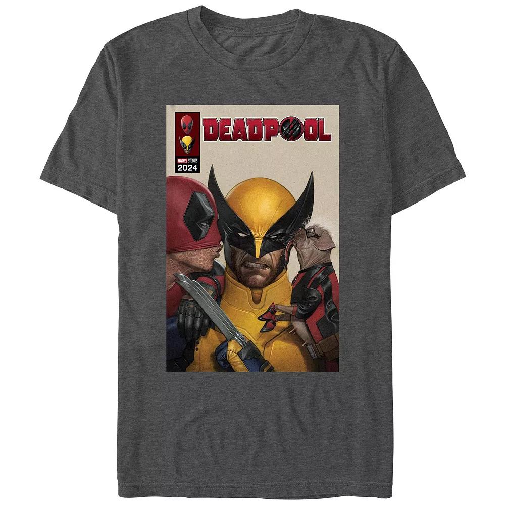 Men's Marvel Deadpool And Wolverine Kissing Wolverine Graphic Tee,  Product Image