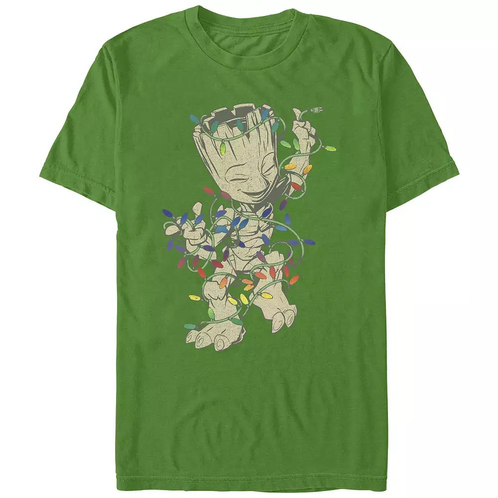 Men's Marvel Guardians Of The Galaxy Groot Christmas Dance Graphic Tee,  Product Image