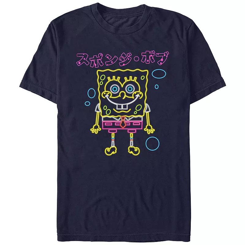 Juniors' SpongeBob Squarepants Neon Lights Boyfriend Graphic Tee, Women's,  Product Image