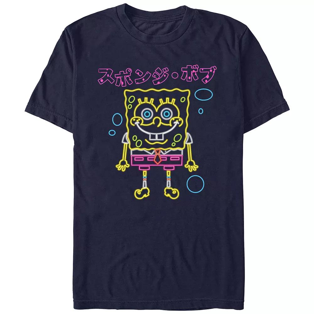 Juniors' SpongeBob Squarepants Neon Lights Boyfriend Graphic Tee, Women's,  Product Image