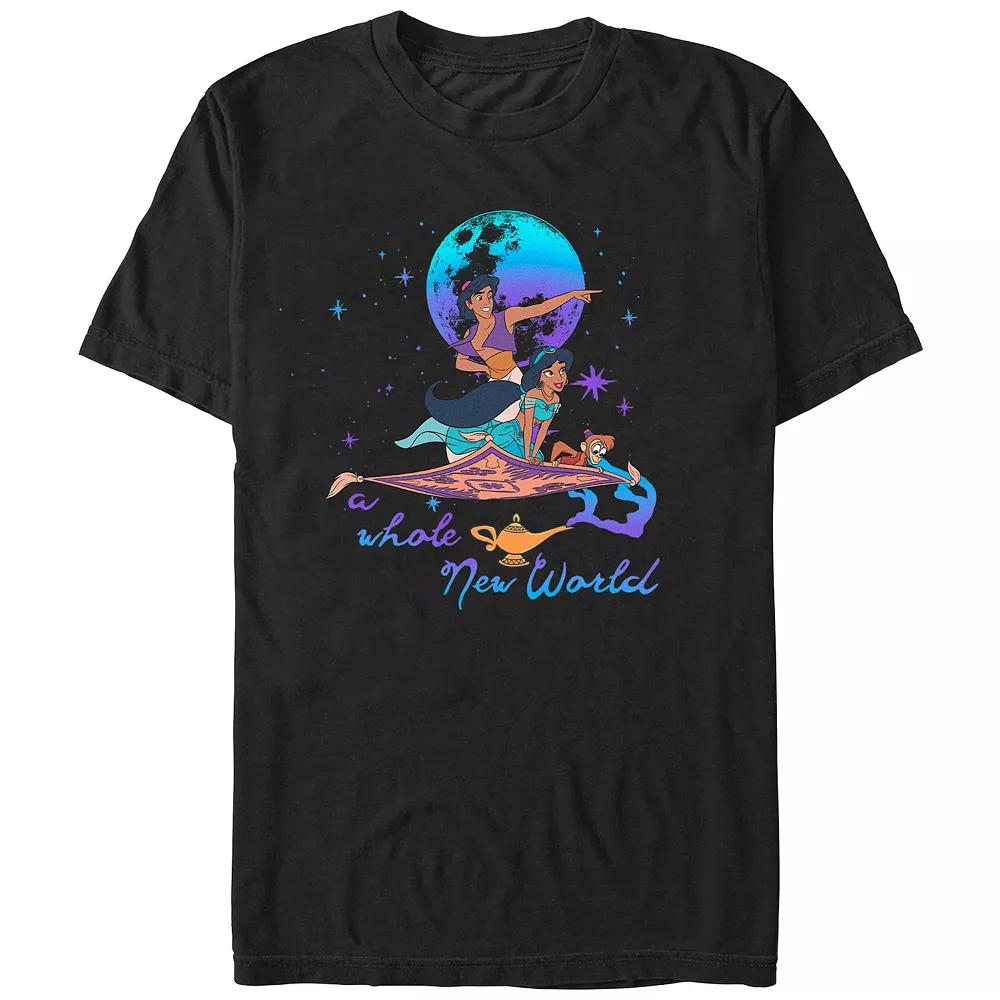 Disney's Aladdin A Whole New World Magic Carpet Flight Juniors' Boyfriend Graphic Tee, Women's,  Product Image