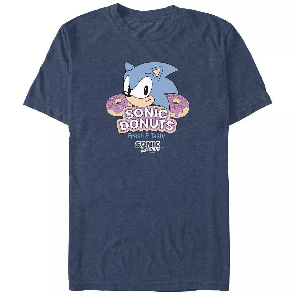 Men's Sonic The Hedgehog Sonic Donuts Graphic Tee,  Product Image
