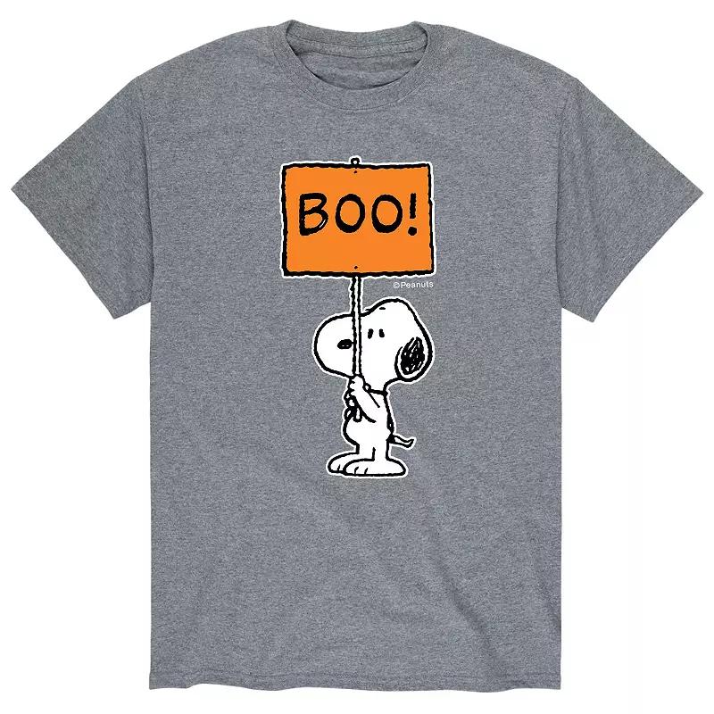 Men's Peanuts Snoopy Boo Sign Tee,  Product Image