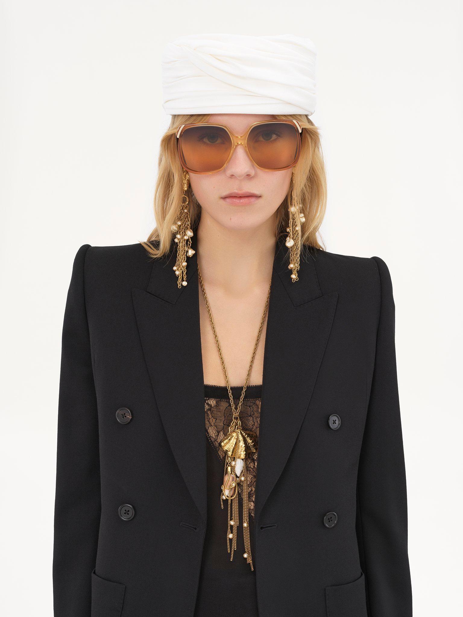 Tailored jacket in wool grain de poudre Product Image