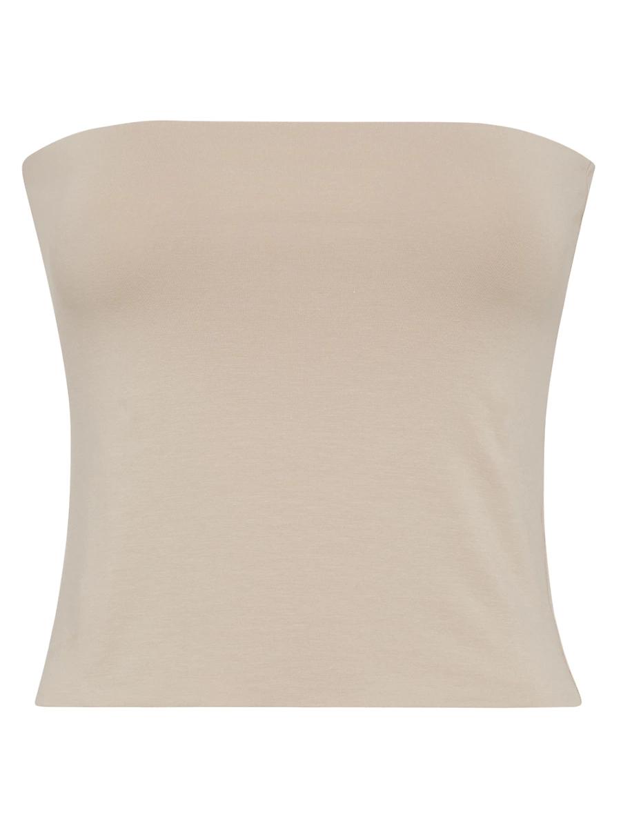 Womens Stretch Cotton Jersey Bandeau Top Product Image