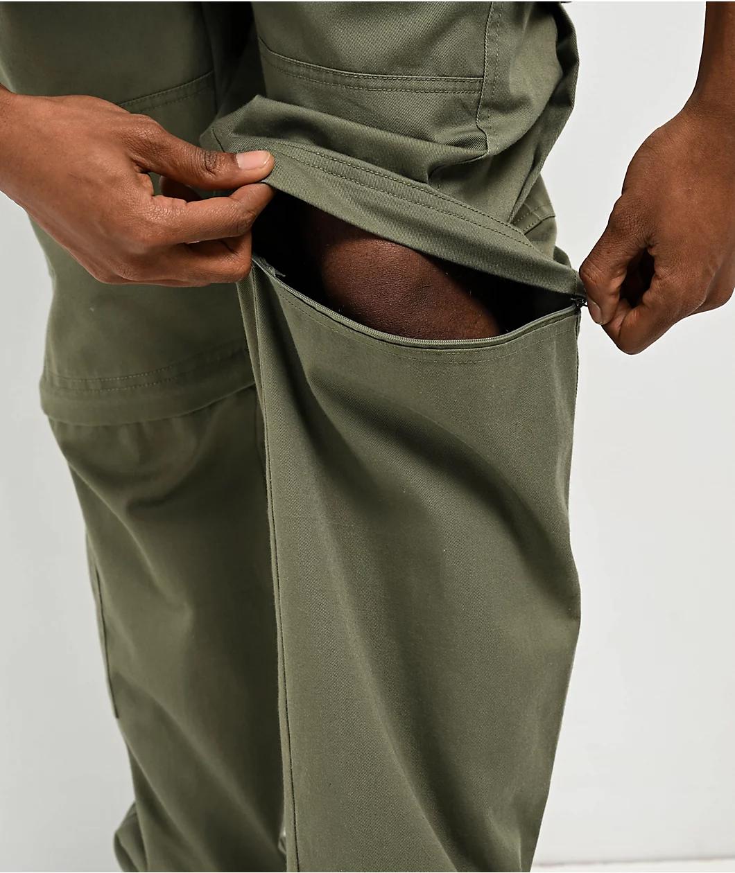 Empyre Olive Zip Off Cargo Skate Pants Product Image
