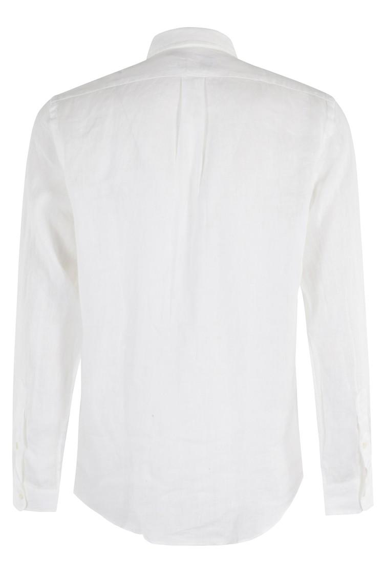 POLO RALPH LAUREN Long Sleeve Sport Shirt Clothing In White Product Image