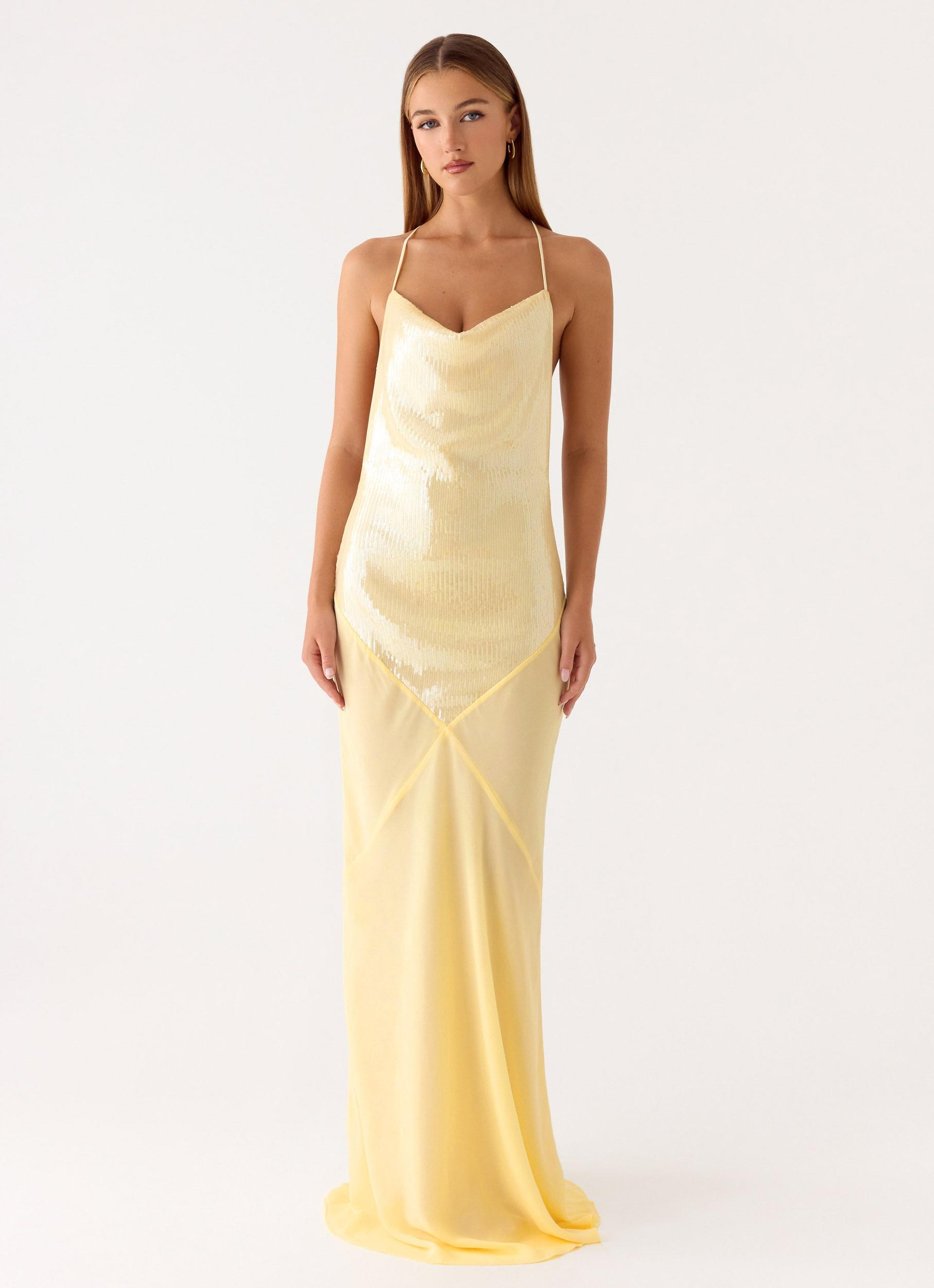 Cleodora Maxi Dress - Yellow Product Image