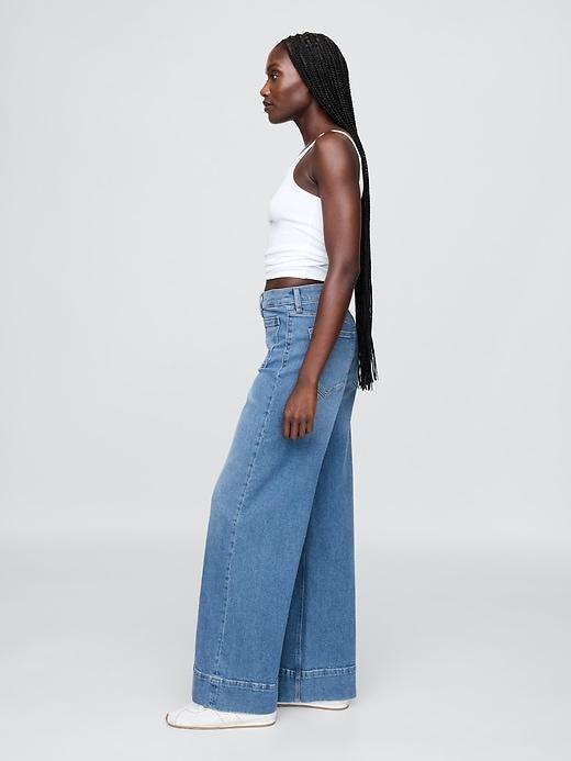 High Rise Stride Wide-Leg Jeans Product Image
