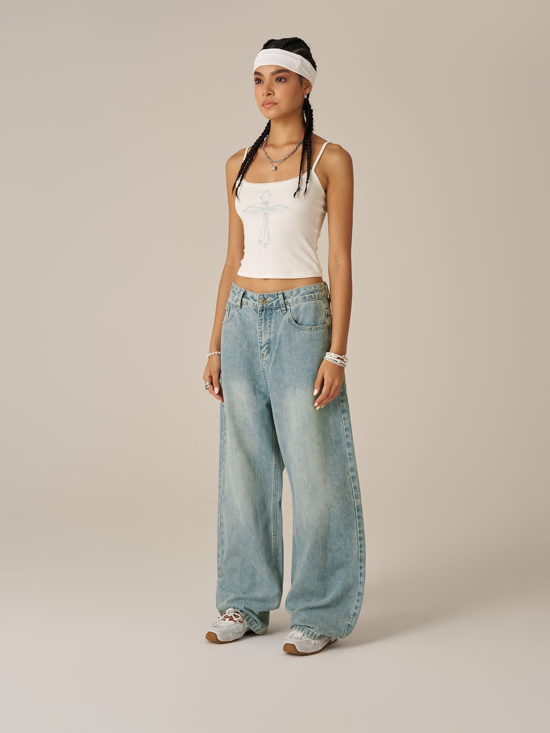 Aelfric Eden Baggy Basic Jeans Product Image
