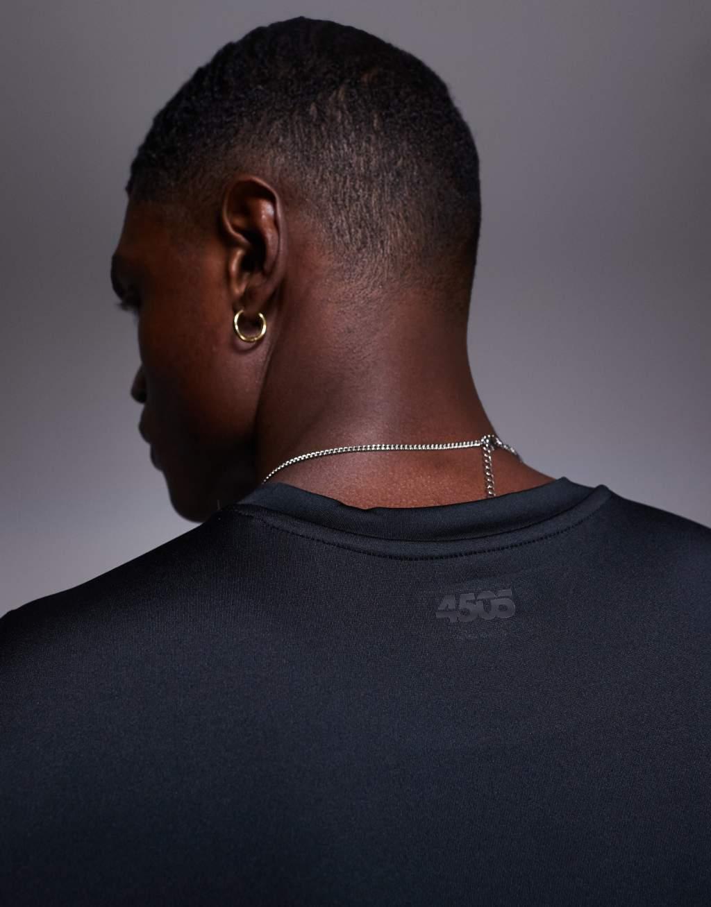 4505 Icon training quick dry muscle fit tank top in black  Product Image