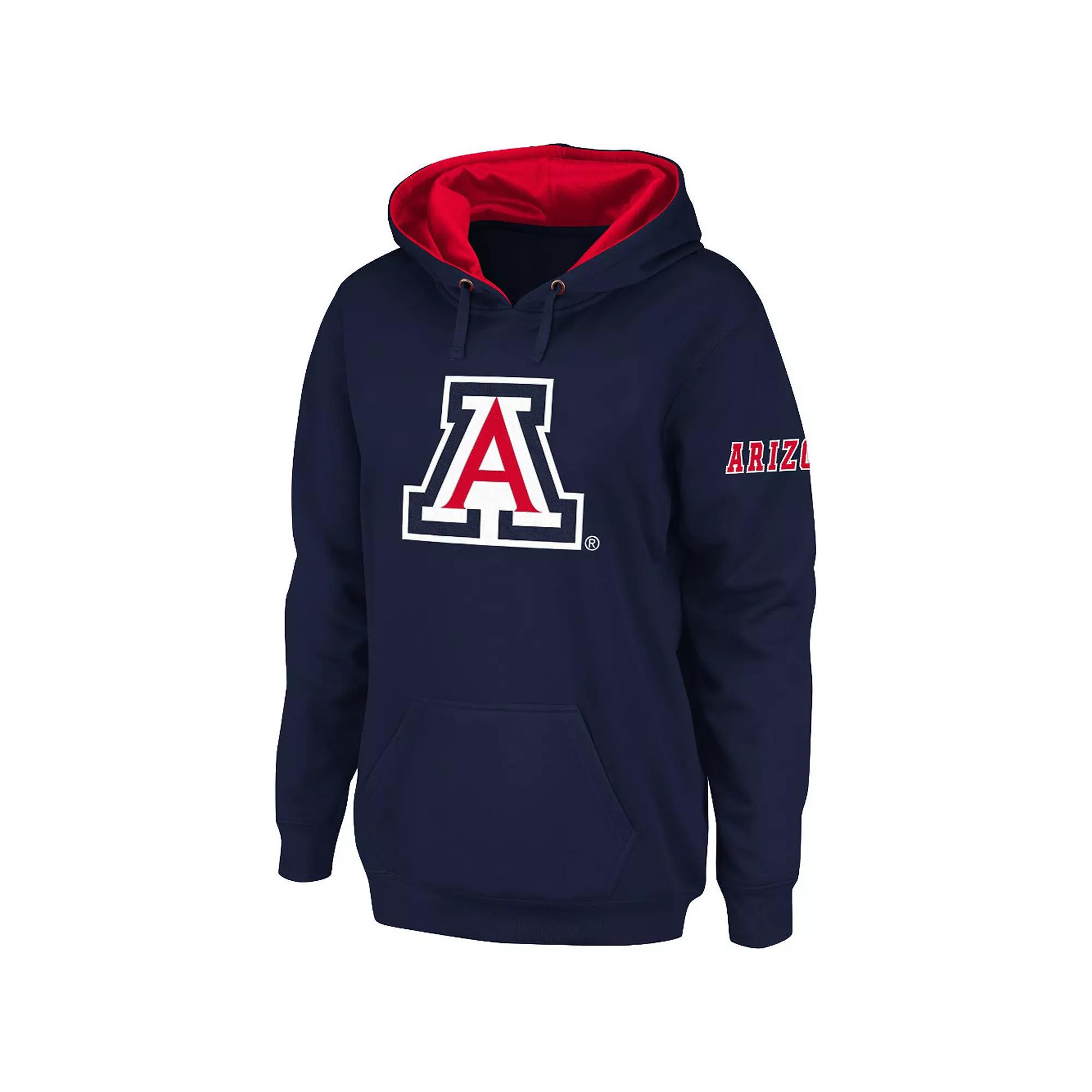 Women's Stadium Athletic Navy Arizona Wildcats Big Logo Pullover Hoodie,  Product Image