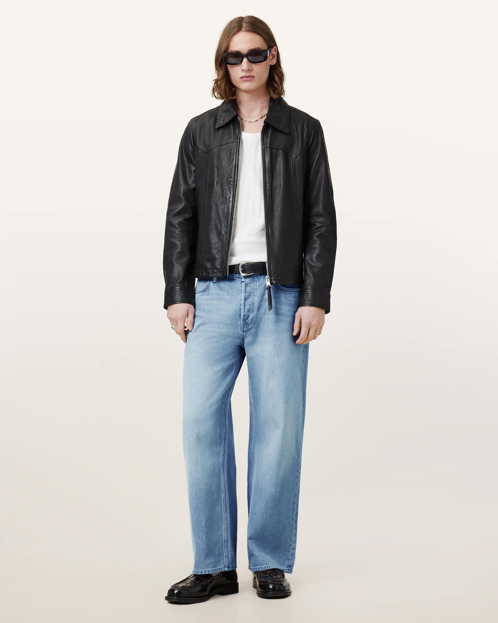 Lenny Loose Fit Wide Leg Denim Jeans Product Image