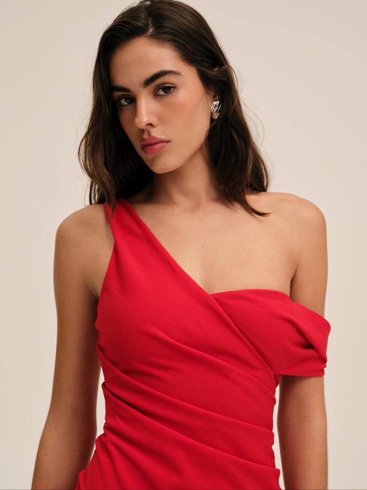 Amani Mini Dress — Red Product Image