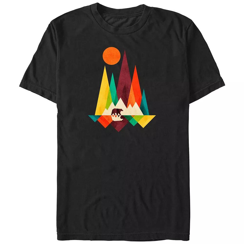 Men's Nasa USA Flag Stamp Graphic Tee,  Product Image