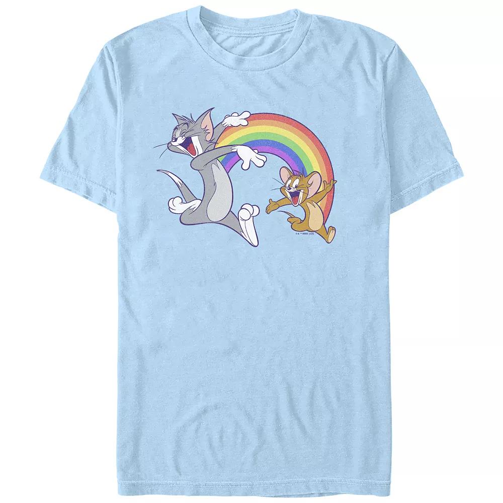 Men's Tom & Jerry Rainbow Buddies Pride Graphic Tee,  Product Image