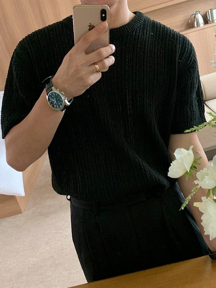 RT No. 11514 KNIT HOLLOW SHORT SLEEVE Product Image