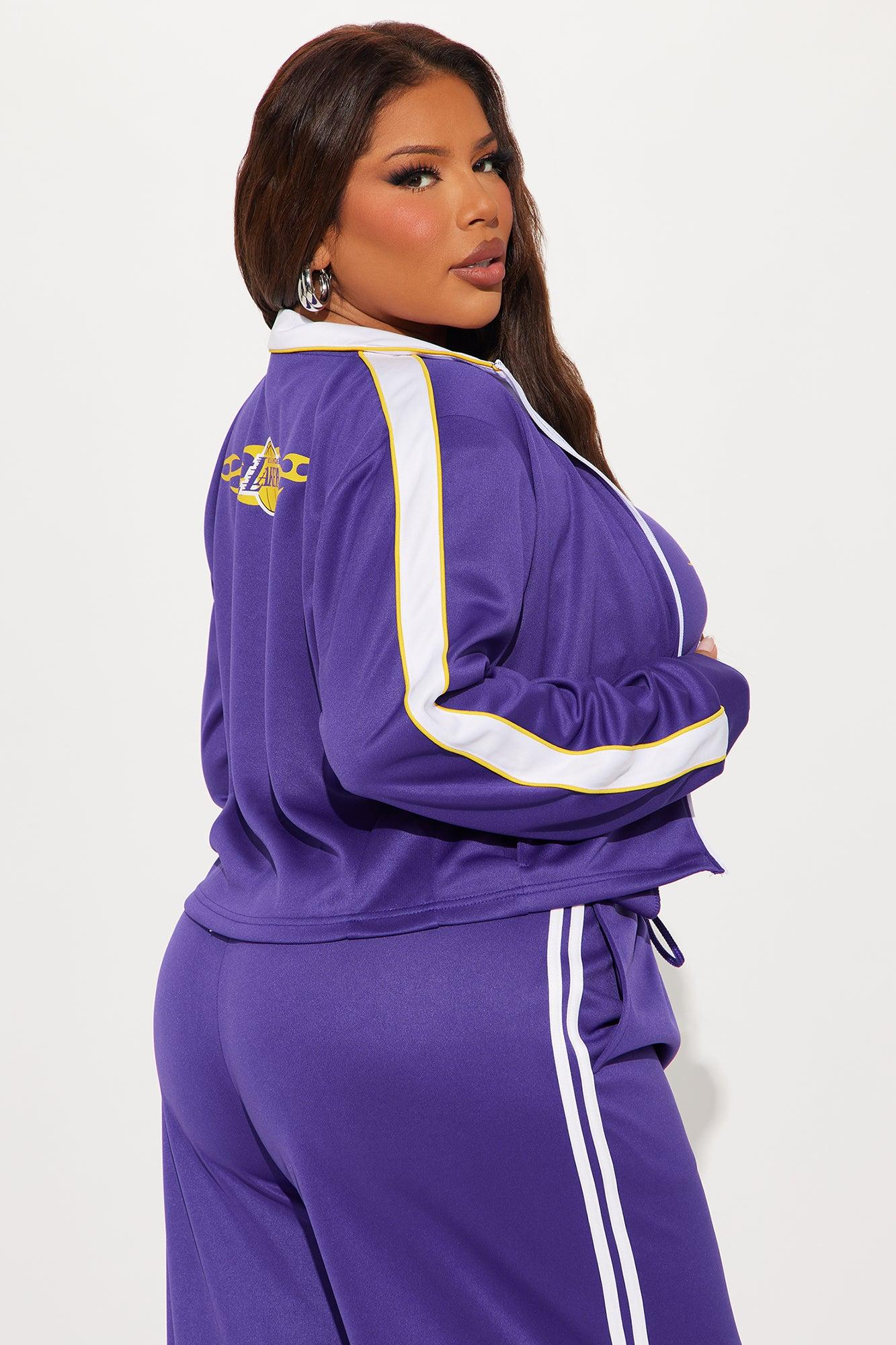 Lakers Halftime Zip Up Jacket - Purple Product Image