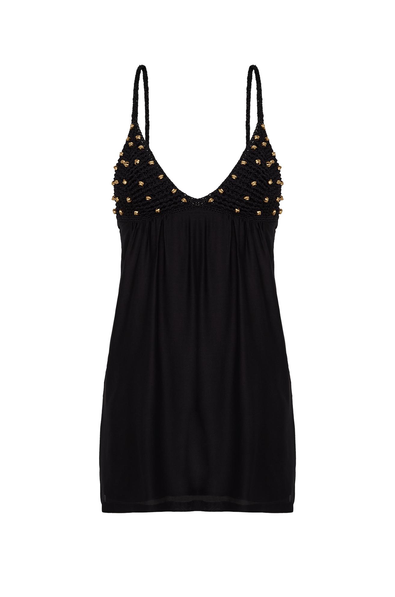 Ivy Short Dress - Black Product Image