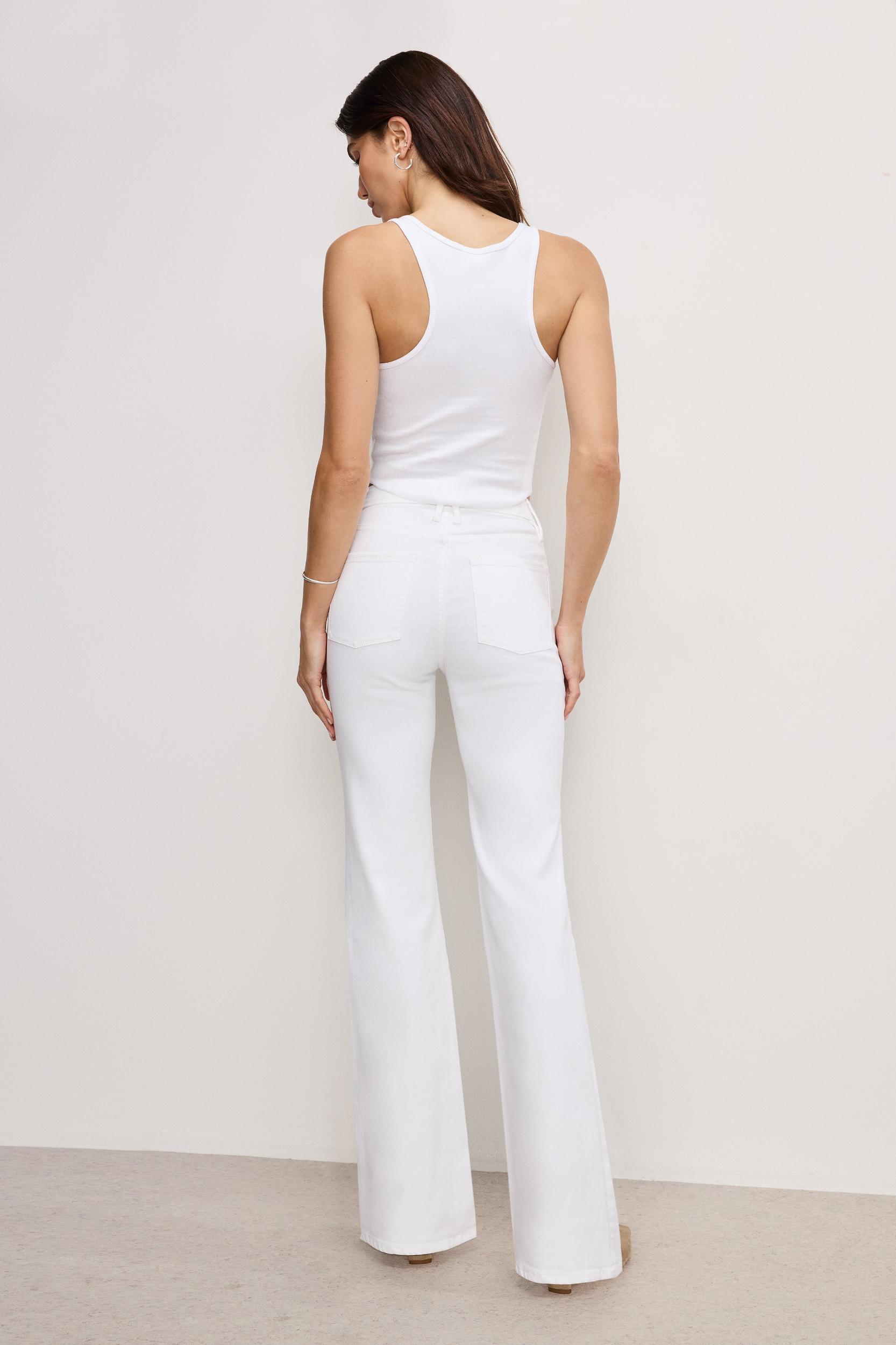 GOOD LEGS FLARE JEANS | WHITE001 Product Image