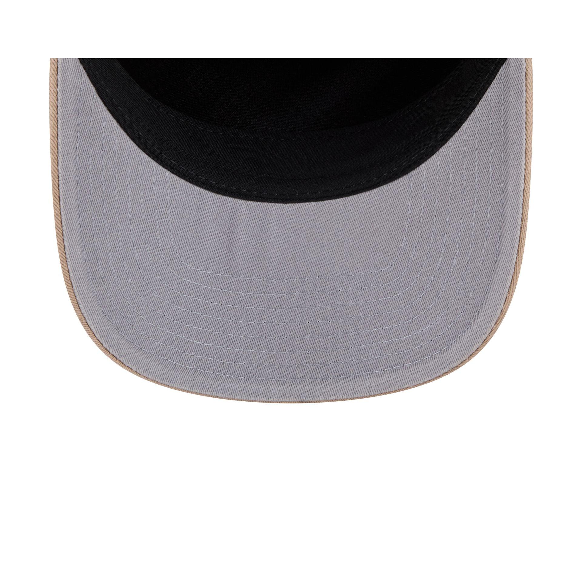 Chicago Cubs Upside Down Logo Black 9FIFTY A-Frame Snapback Hat Male Product Image