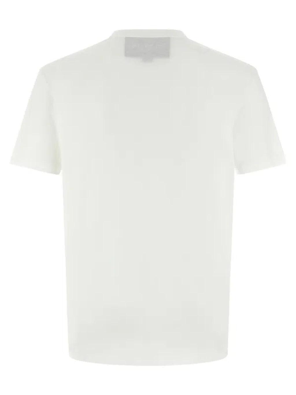 VALENTINO Logo Embroidery Crew Neck Short Sleeves T-shirt In White Product Image