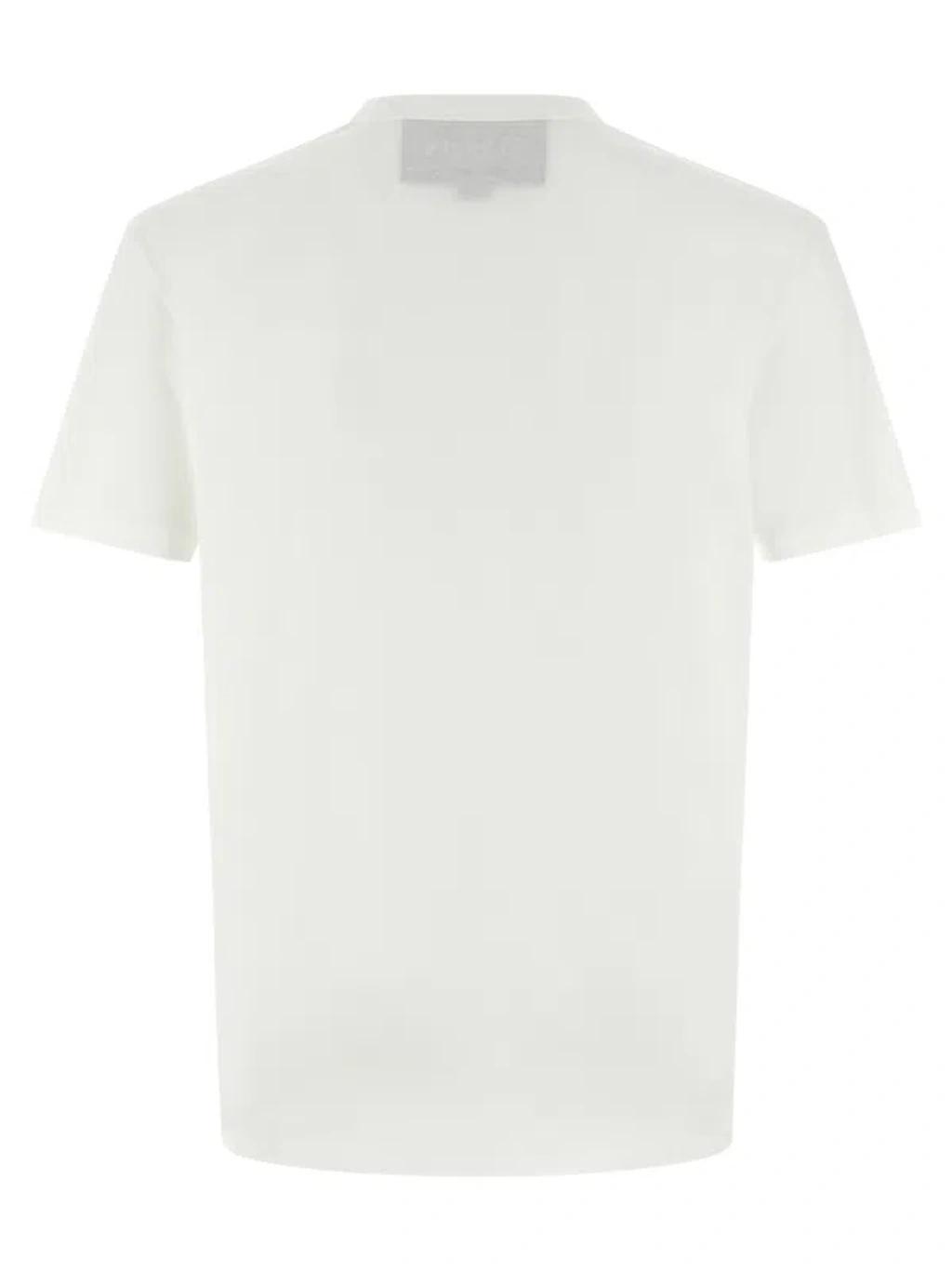 VALENTINO Logo Embroidery Crew Neck Short Sleeves T-shirt In White Product Image