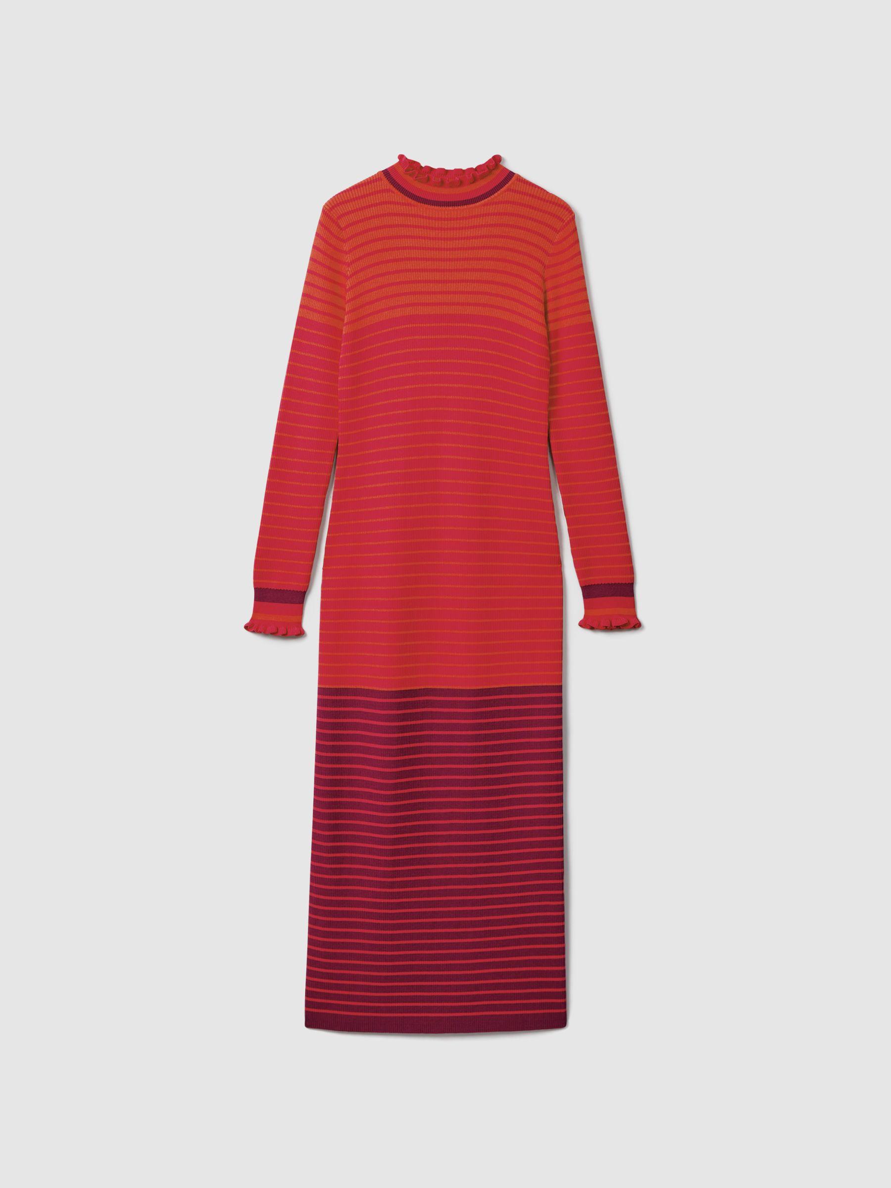 Florere Knitted Striped Midi Dress in Multi Product Image