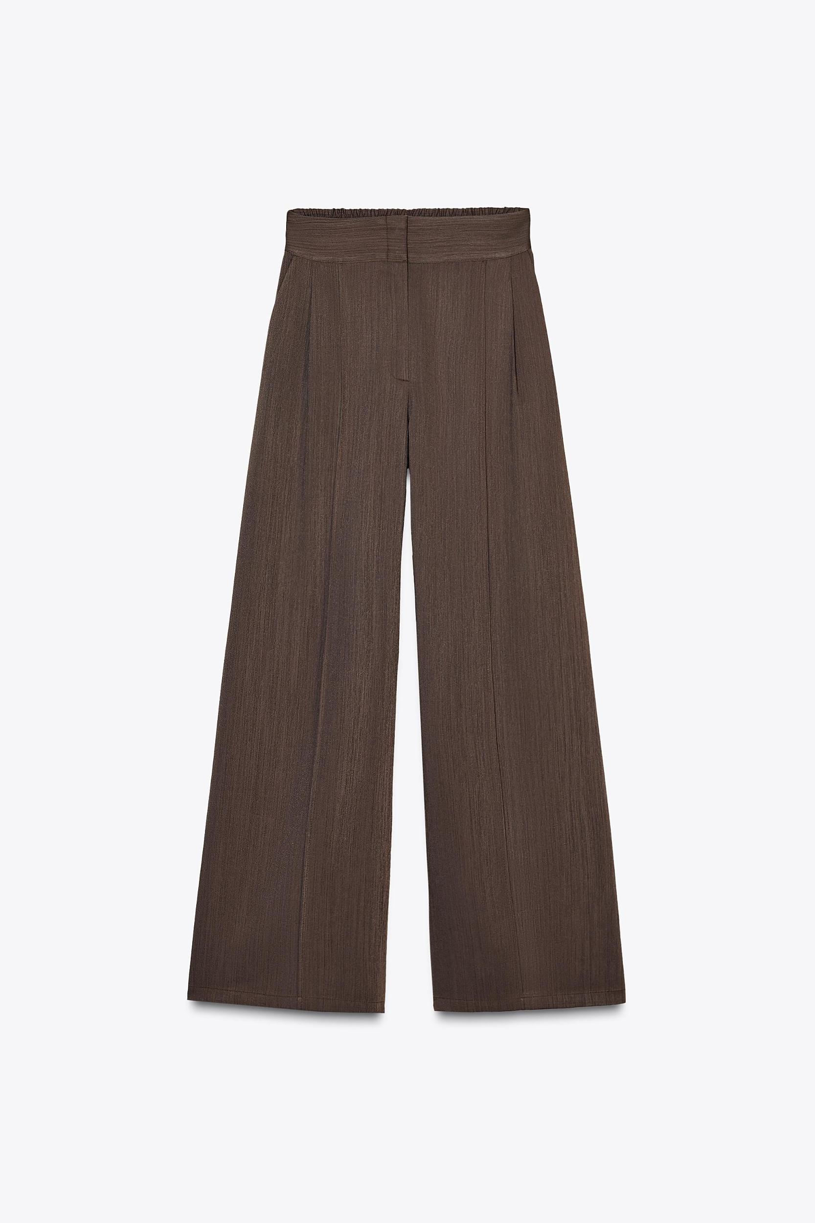 WIDE LEG PANTS WITH DARTS Product Image