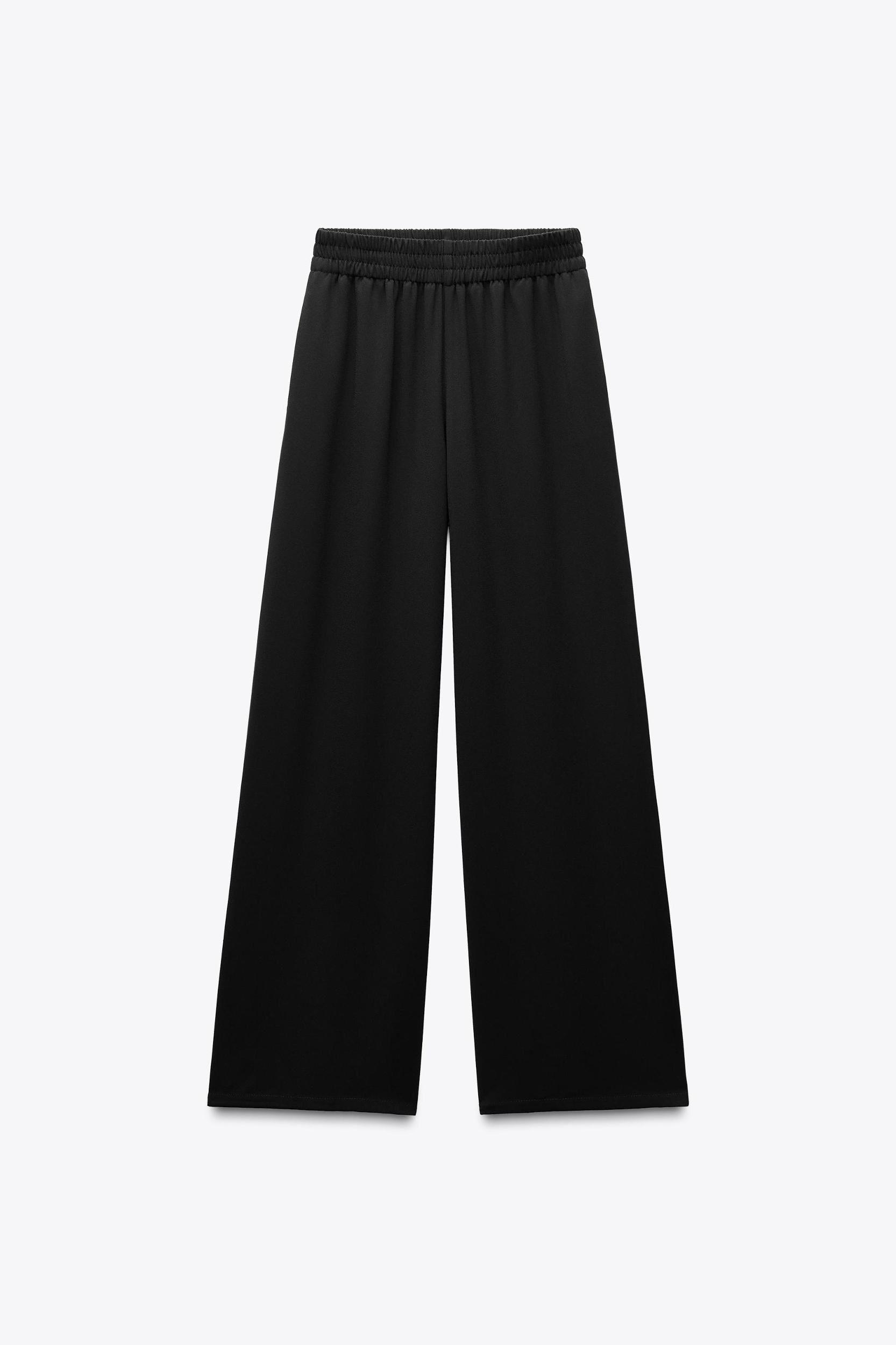 CREPE WIDE LEG PANTS Product Image