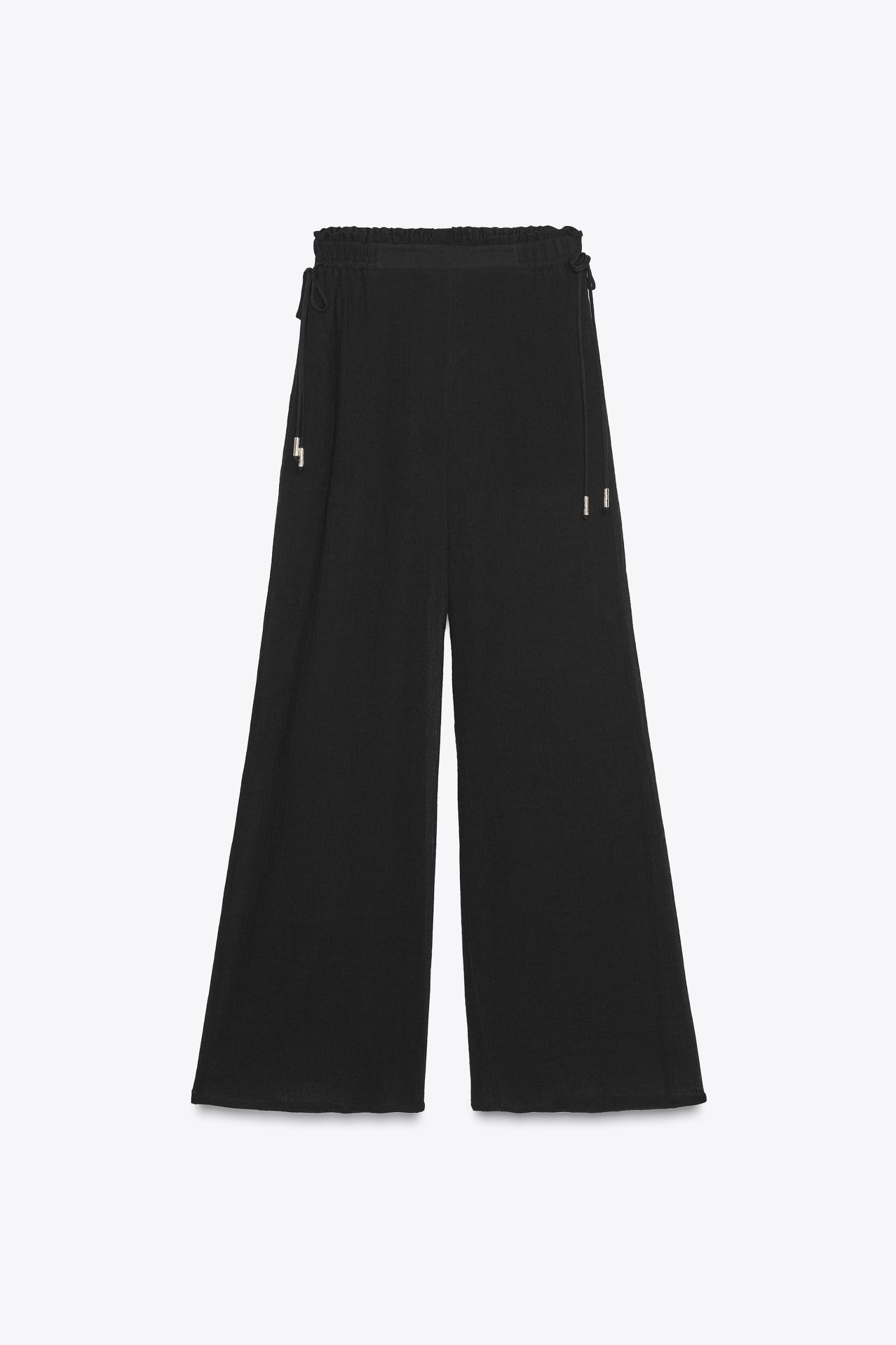 SEMI-SHEER WIDE LEG PANTS Product Image