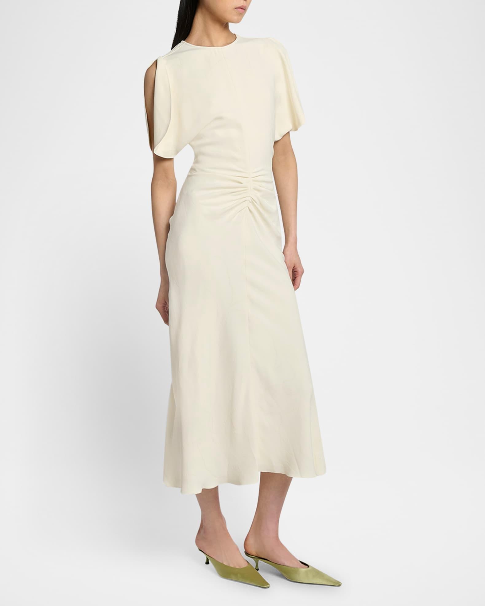 Gathered Waist Midi Dress Product Image