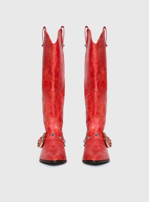 Rhode Cowboy Boots Red Product Image
