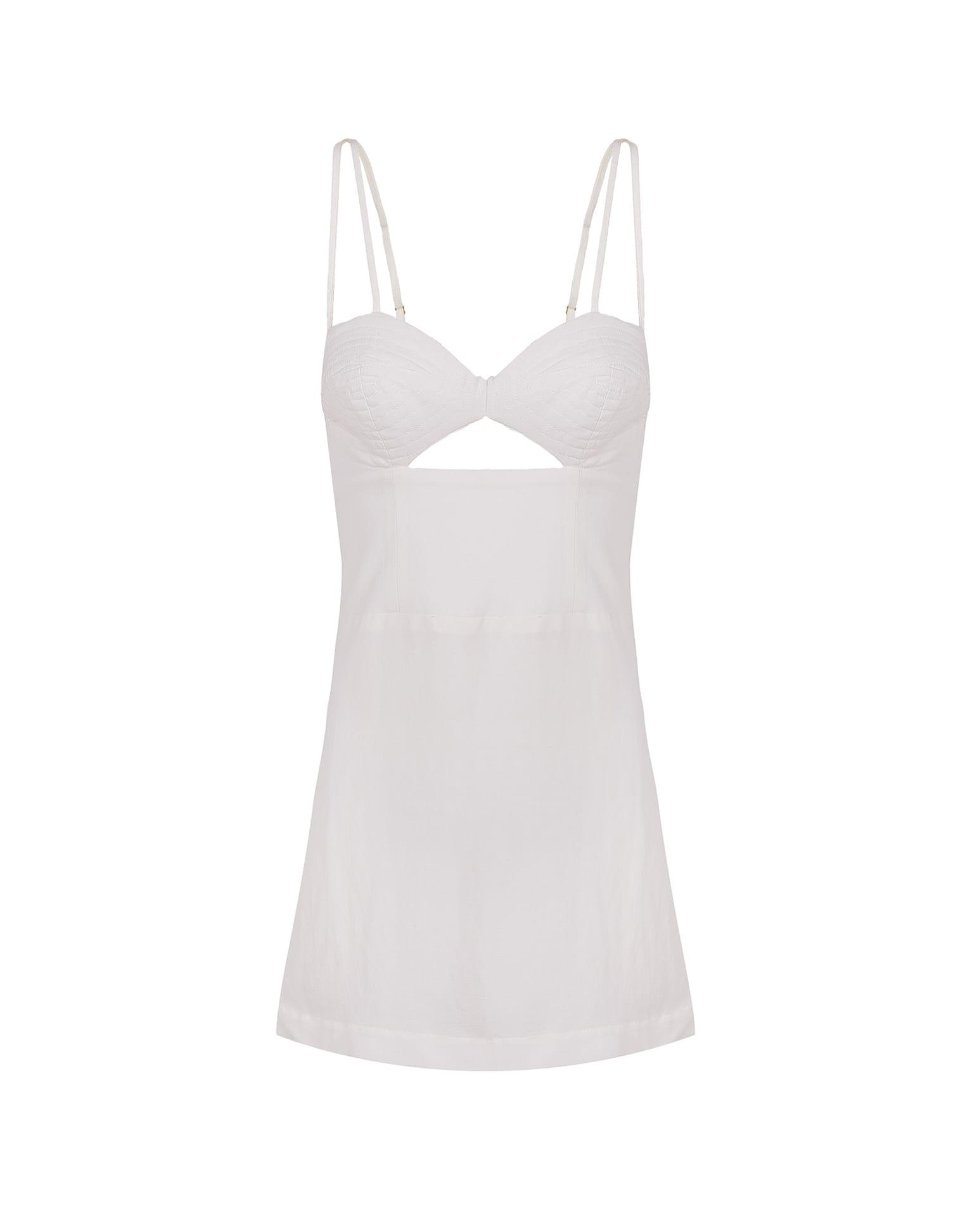 Tats Short Dress - Off White Product Image