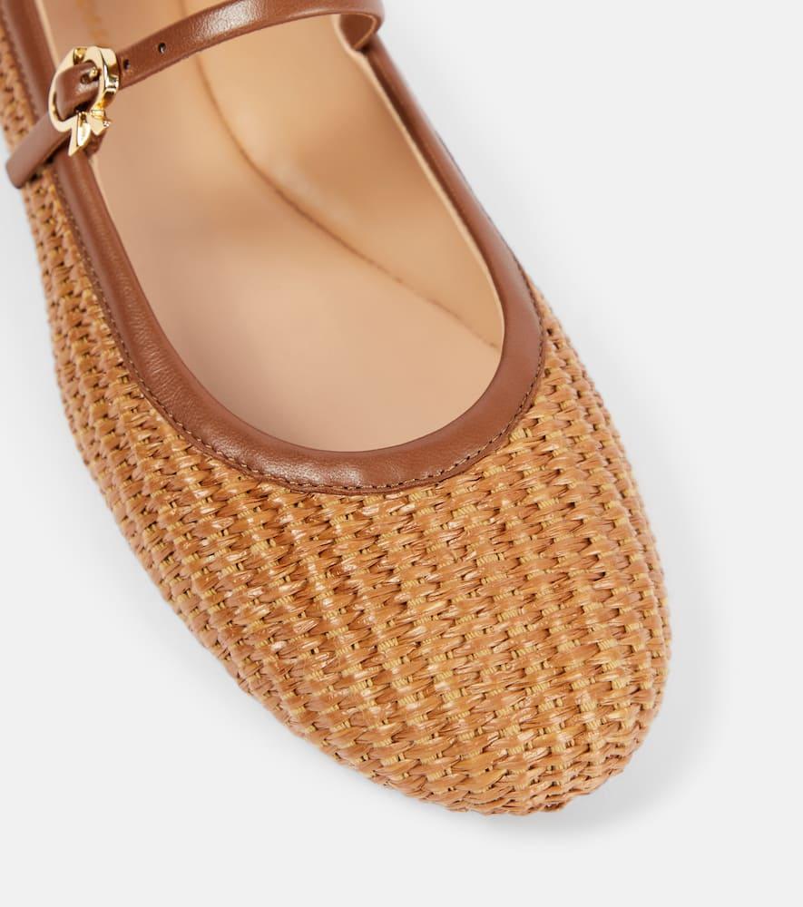 Carla raffia ballet pumps Product Image