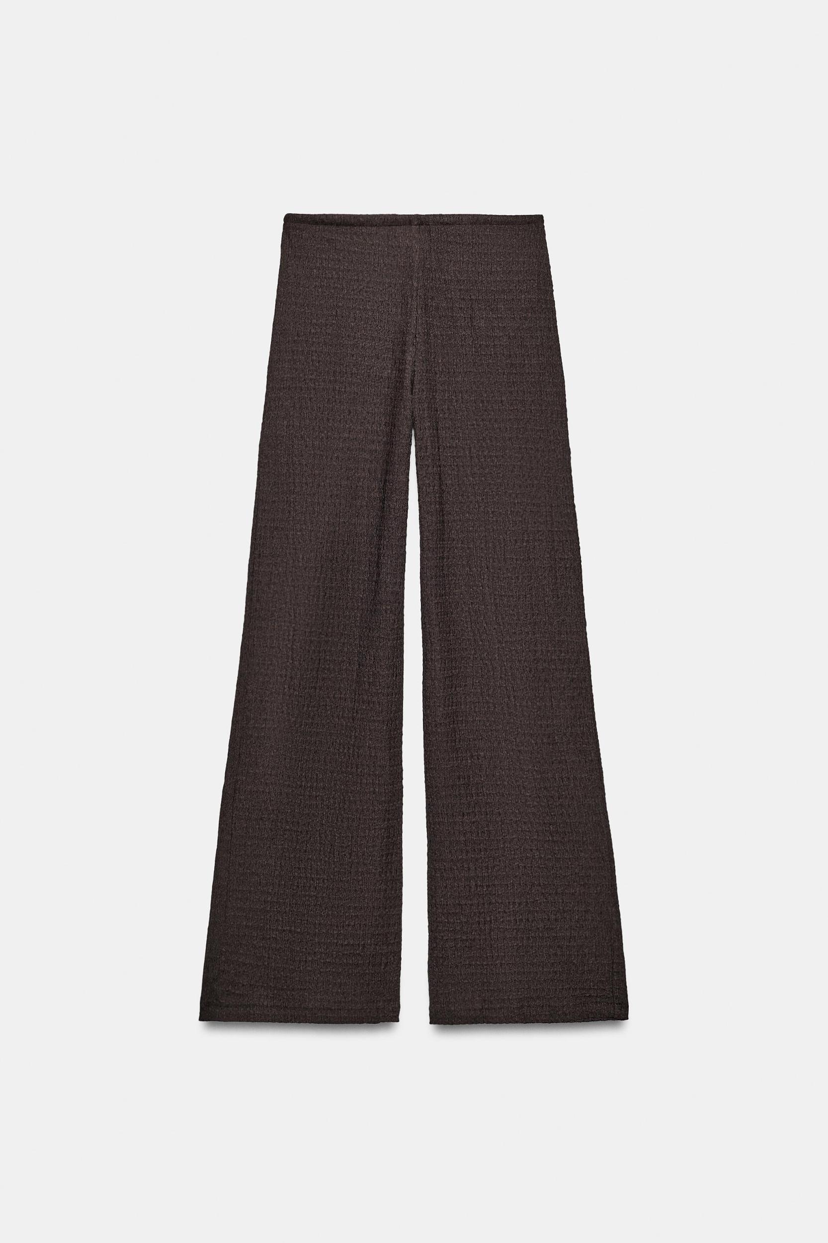 TEXTURED STRAIGHT LEG PANTS Product Image