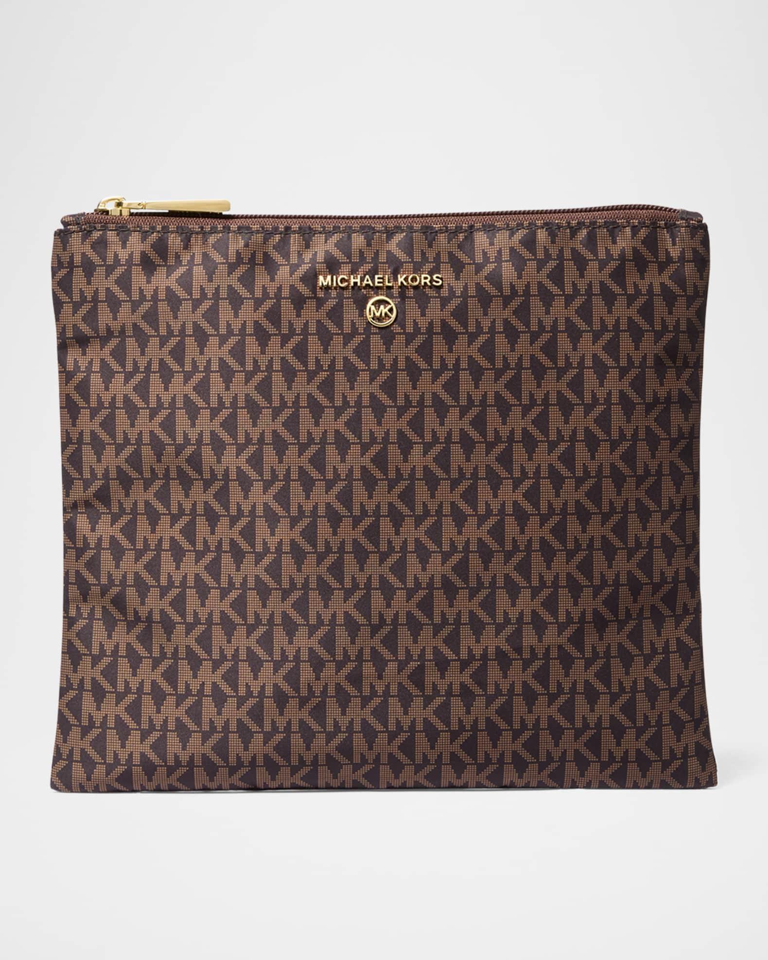 Jet Set Travel Large Signature Logo Print Woven Tote Bag Product Image