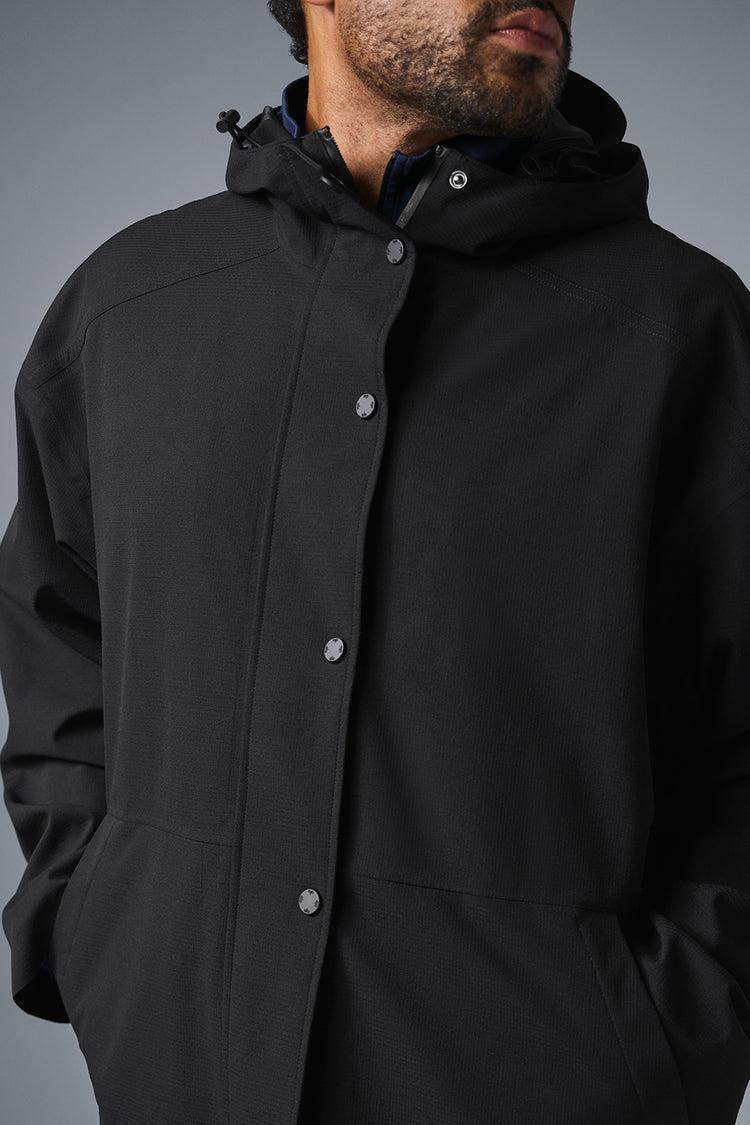 Rain Or Shine Long Coat - Black Product Image