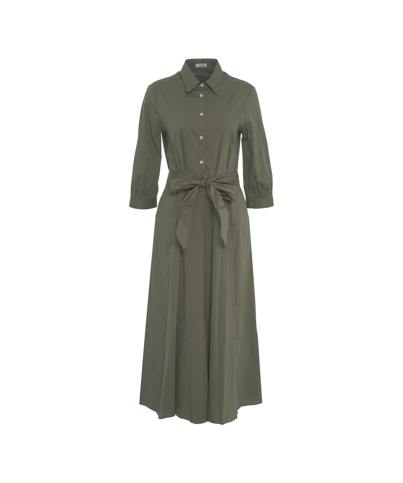 Maxi dress with waist belt Product Image